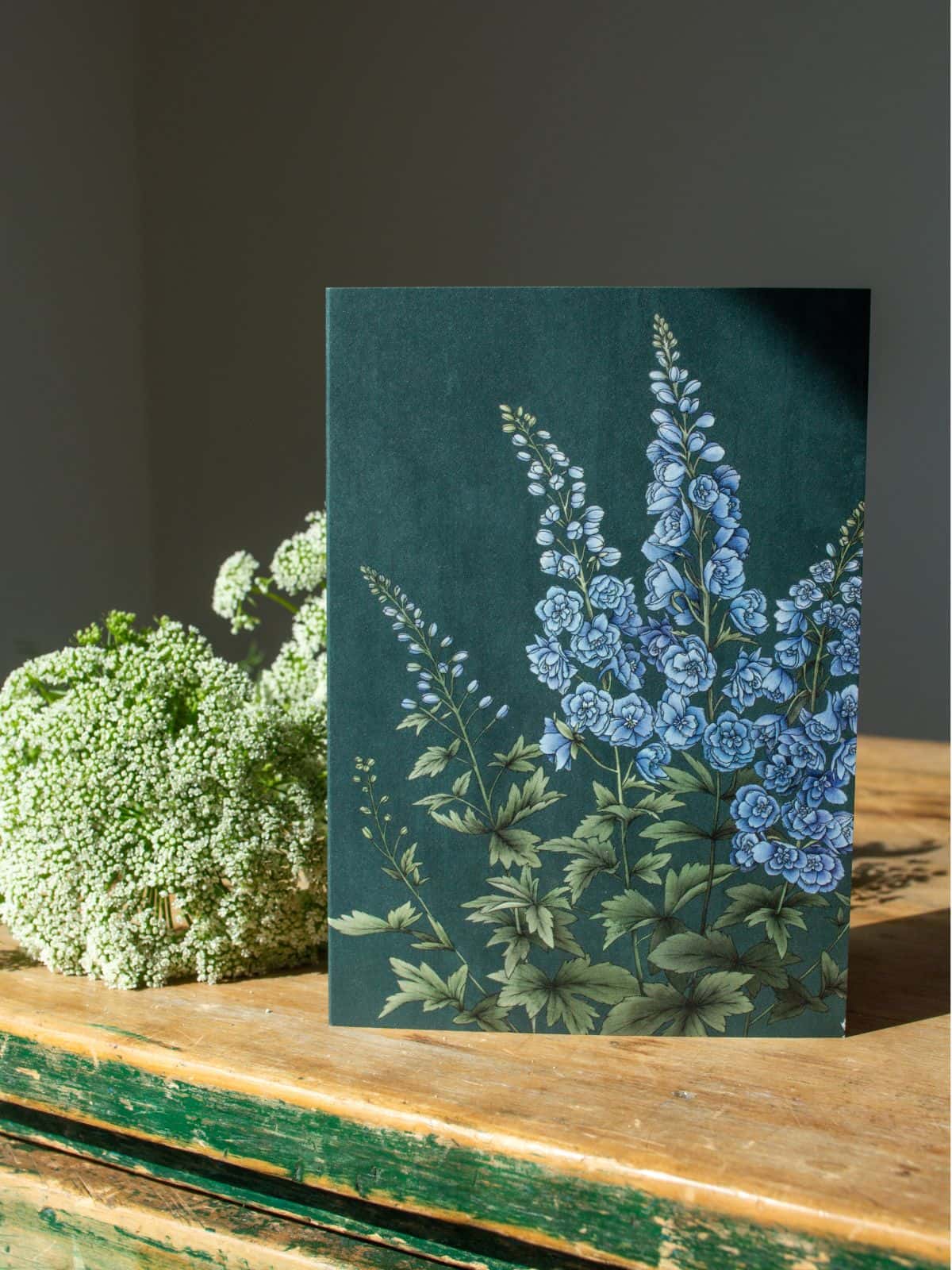 Cards - Blank Delphinium