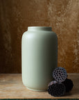 sage green ceramic vase