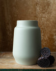 sage green ceramic vase