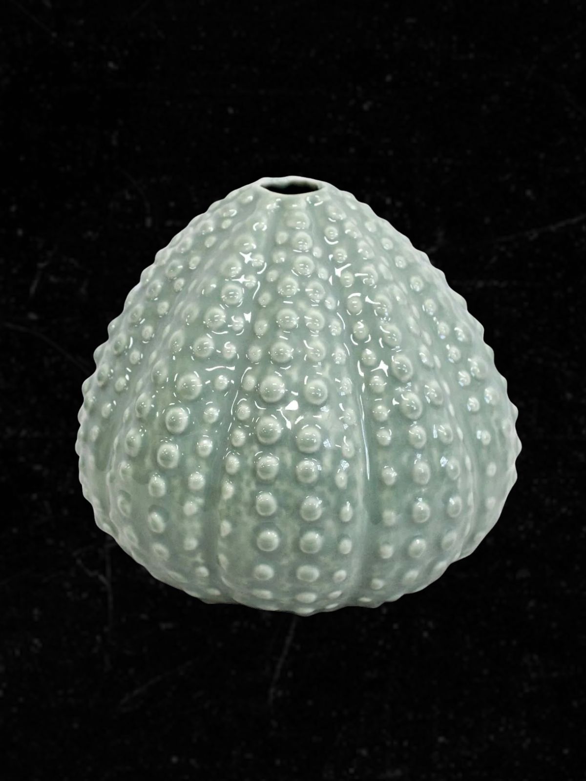 urchin vase green